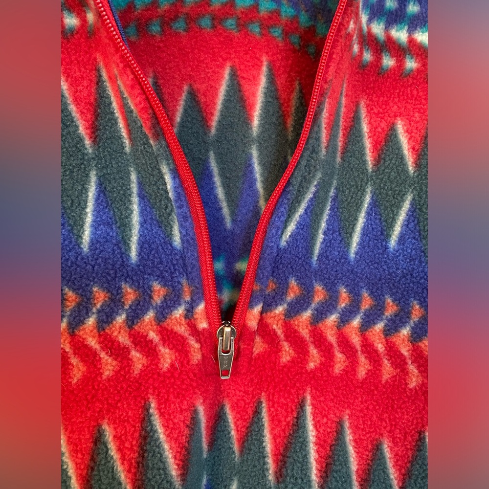Vintage Rare 1996 Patagonia Minehaha Flame 1/4 Zip Fleece Jacket - Picture 7 of 9